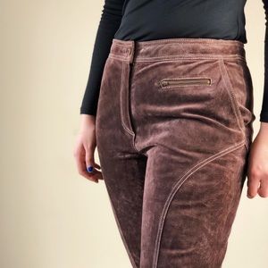 Eggplant Suede Pants